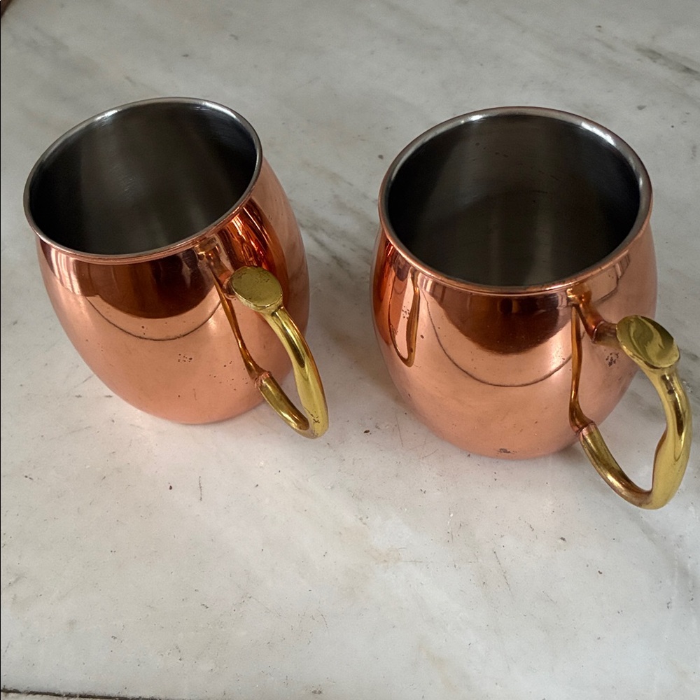 Oggi Copper Moscow Mule Mugs - Set of Two